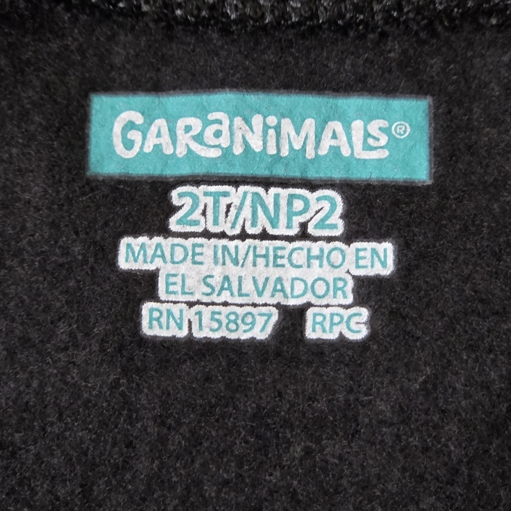 * Garanimals Boys Toddler Long Sleeves Crew Neck Sweatshirt Top Black Size 2T - Picture 8 of 10